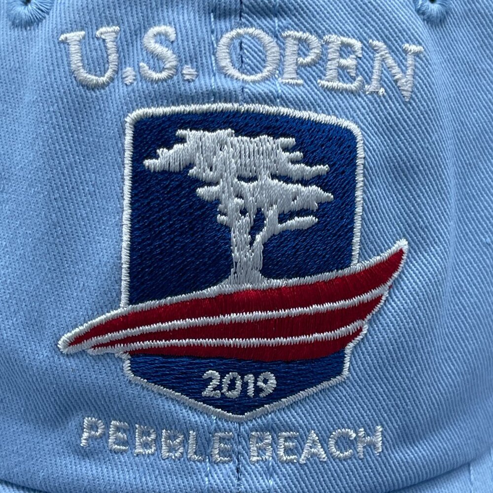 🏌️‍♂️ 2019 U.S. Open Pebble Beach Golf Hat - Light Blue - USGA Member Exclusive - Picture 2 of 7